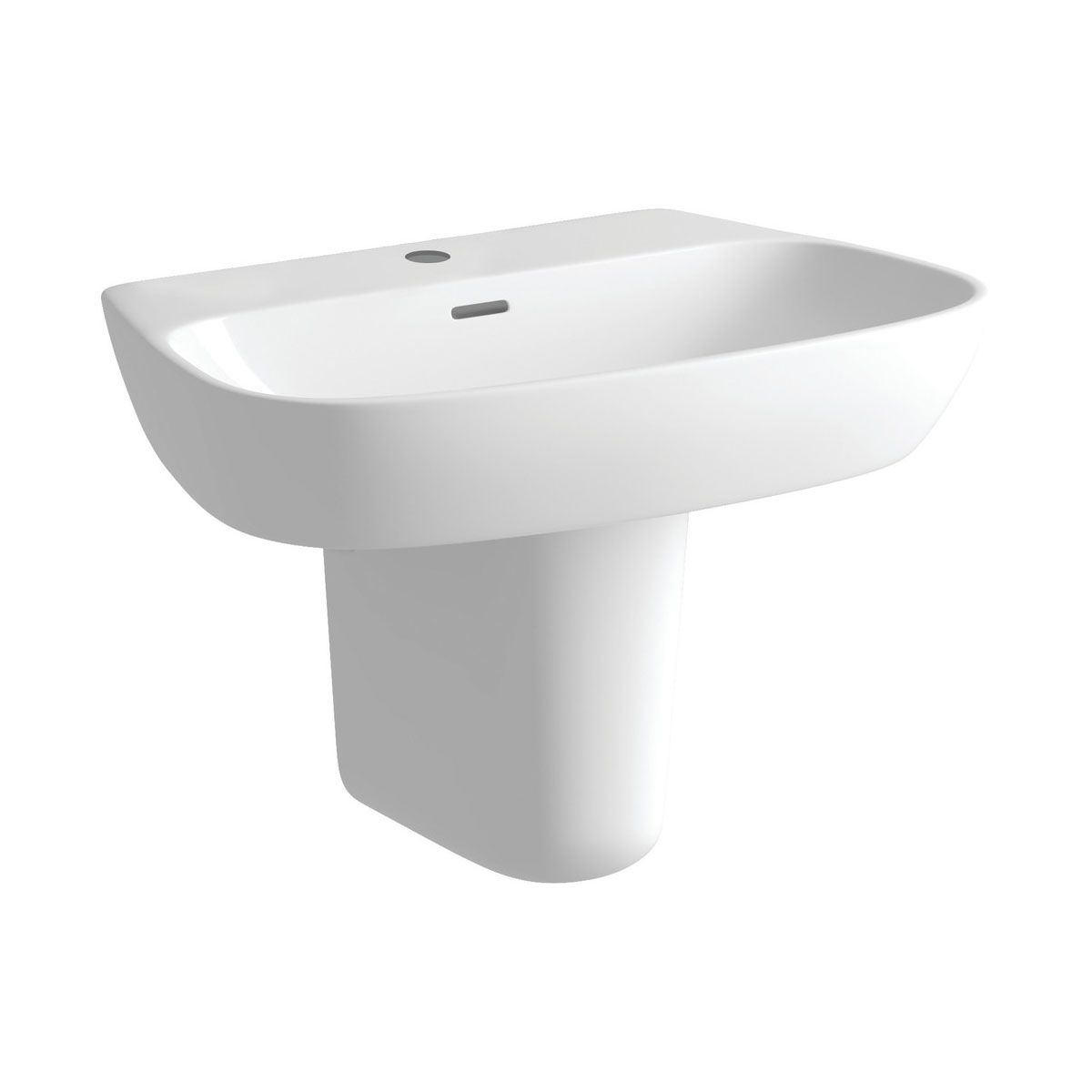 Series1 600x400mm 1TH Basin & Semi Pedestal