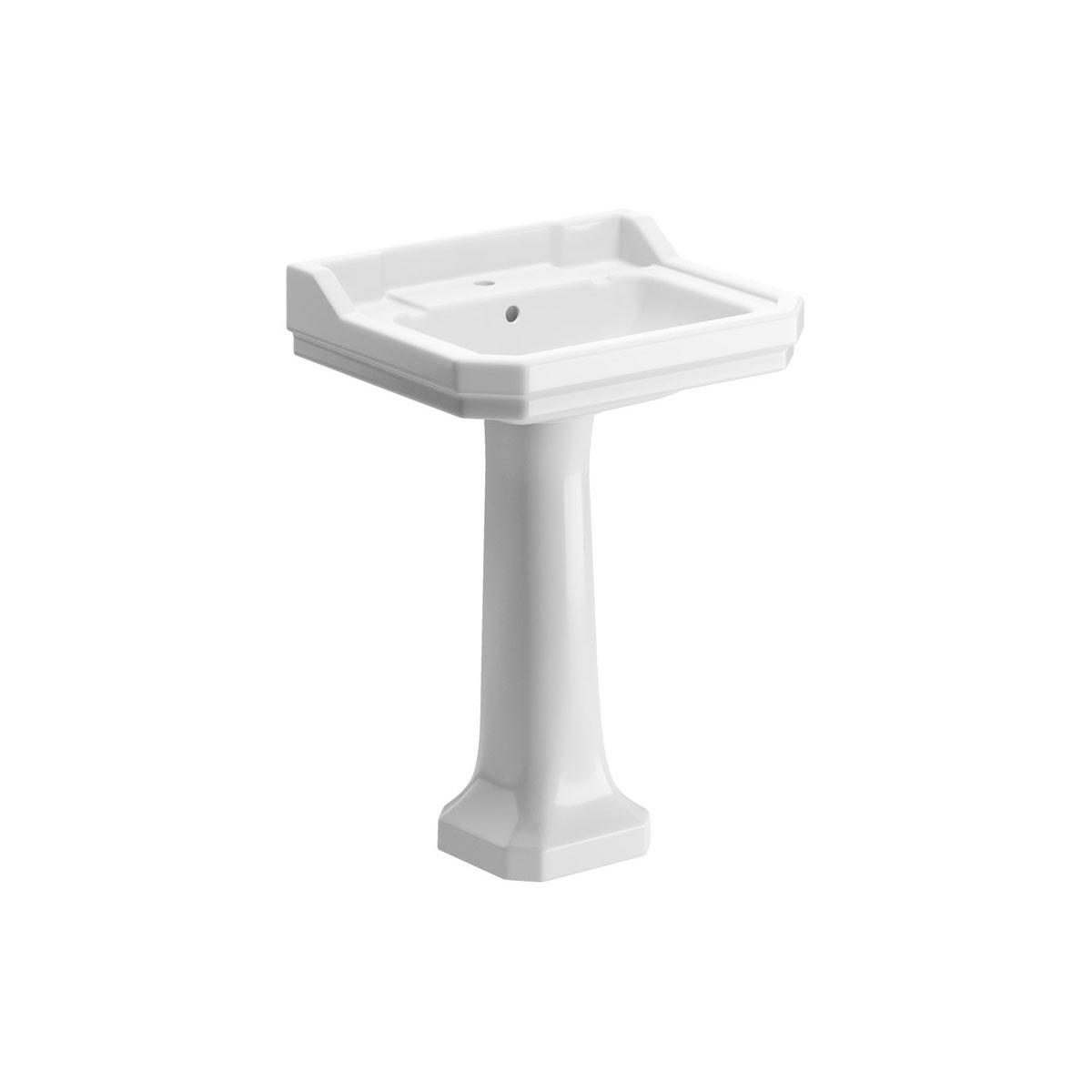 Series9 600x500mm 1TH Basin & Full Pedestal