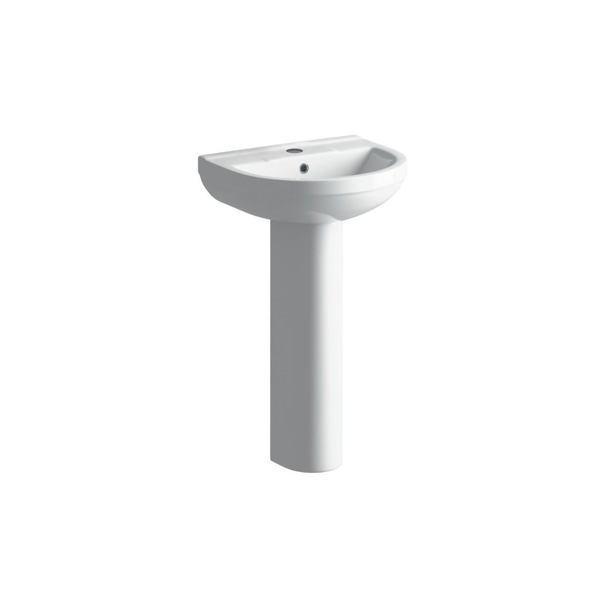 Series6 500x390mm 1TH Basin & Full Pedestal