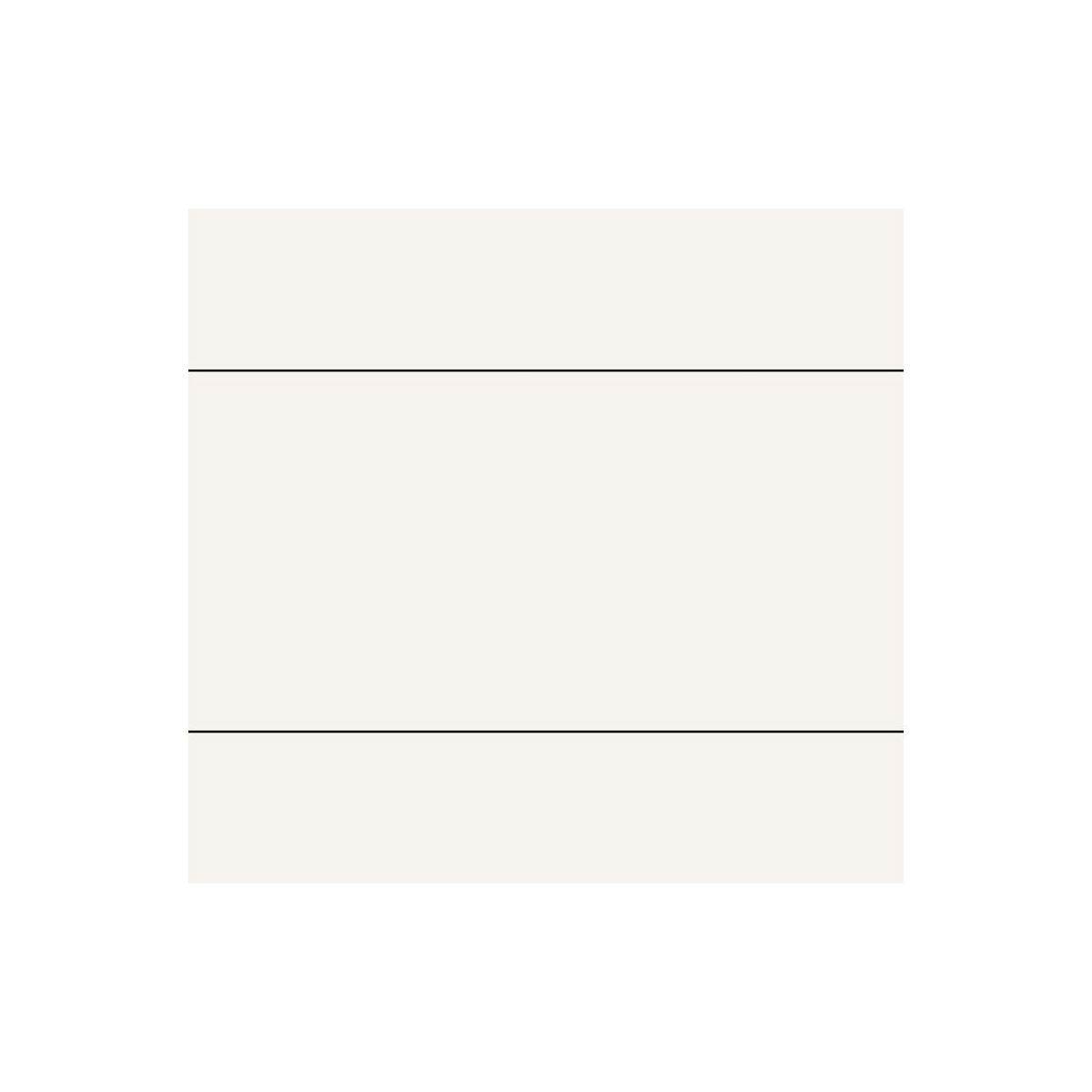 Fibo 2.4m x 0.6m Wall Panels - White Contrast (Tile Effect) - Single Panel