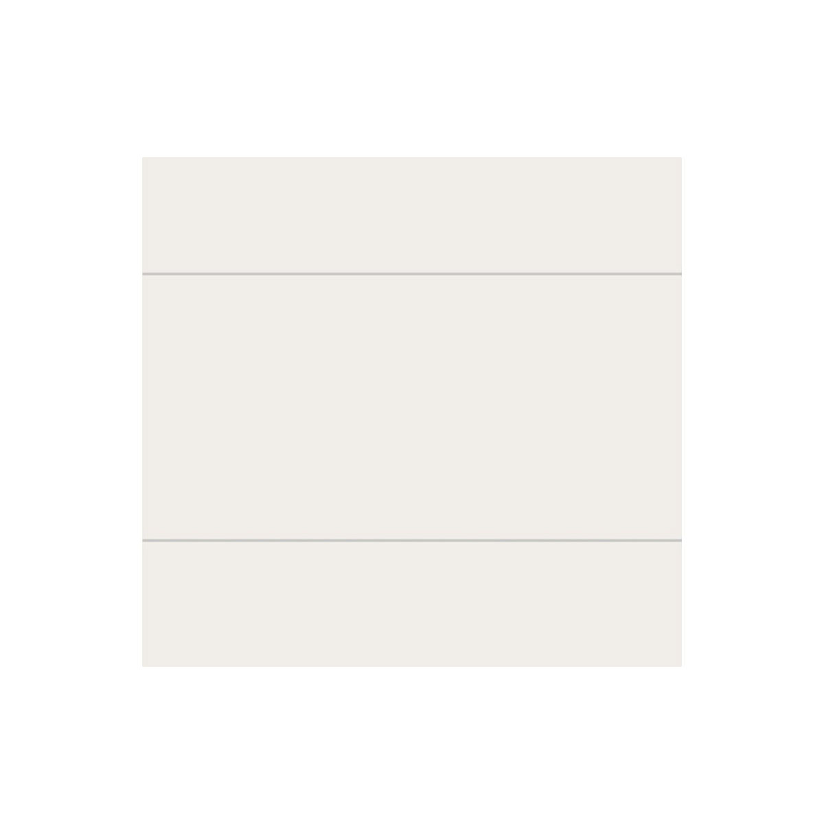 Fibo 2.4m x 0.6m Wall Panels - White Silk 60x30cm (Tile Effect) - Single Panel