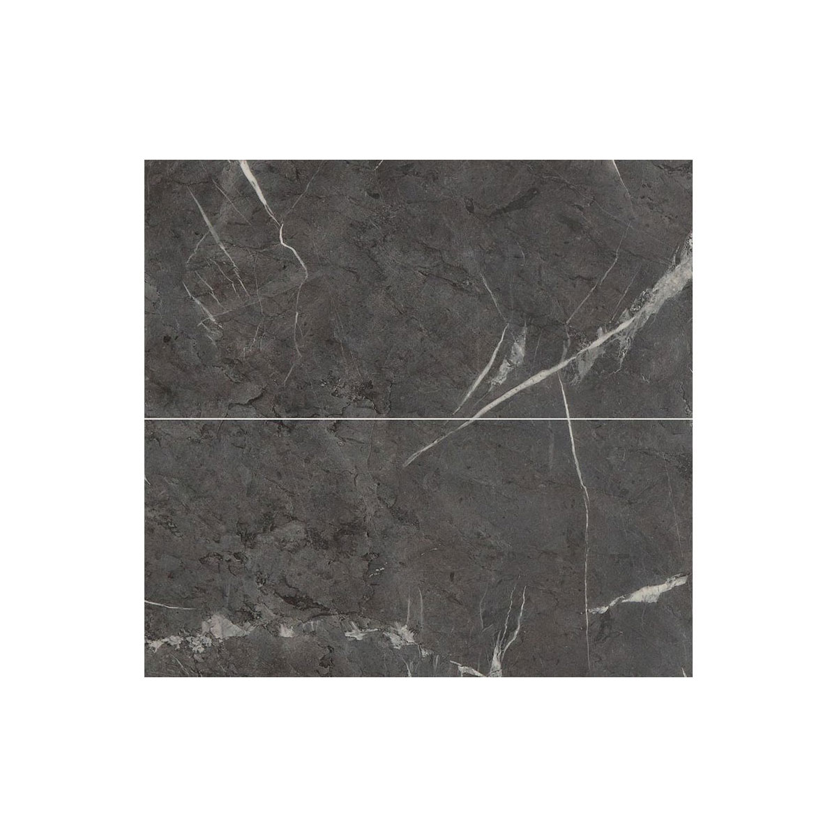 Fibo Marble 2.4m x 0.6m Wall Panels - Black Marble (Tile Effect) - Single Panel