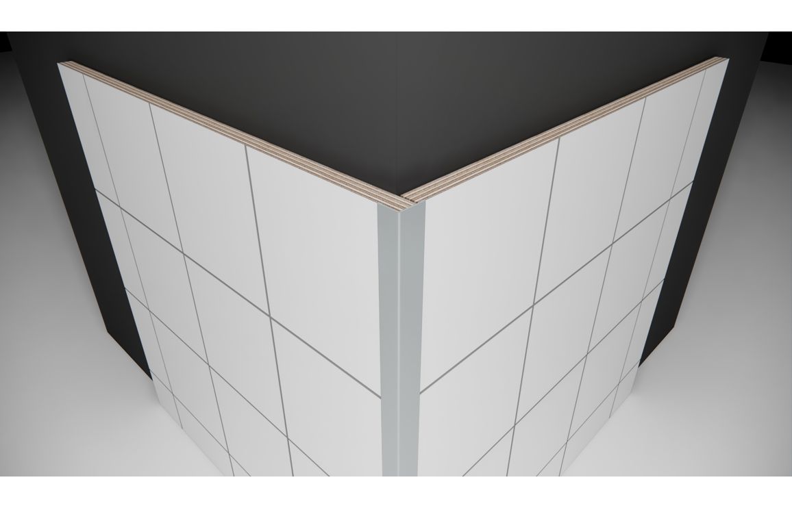 Aluminium Small L-Shaped Profile 2.4m
