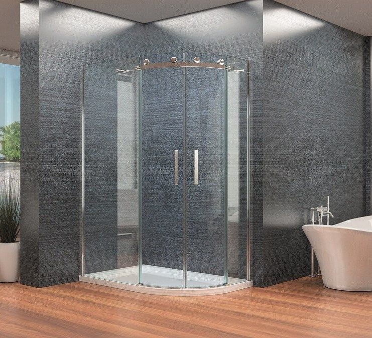 Synergy Vodas 8MM Frameless Offset Quadrant Shower Enclosure