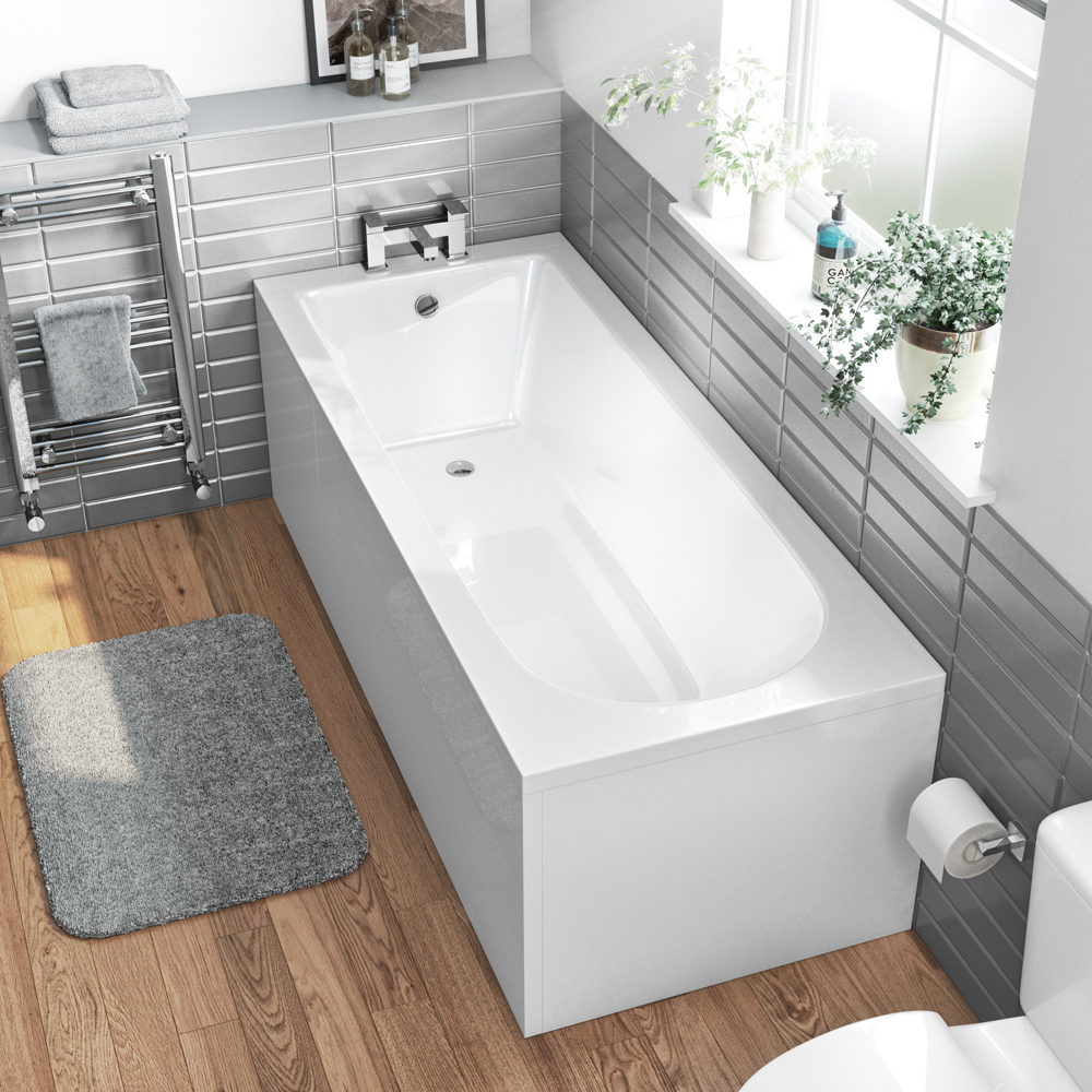 Voda 1600mm Single Ended Straight Bath