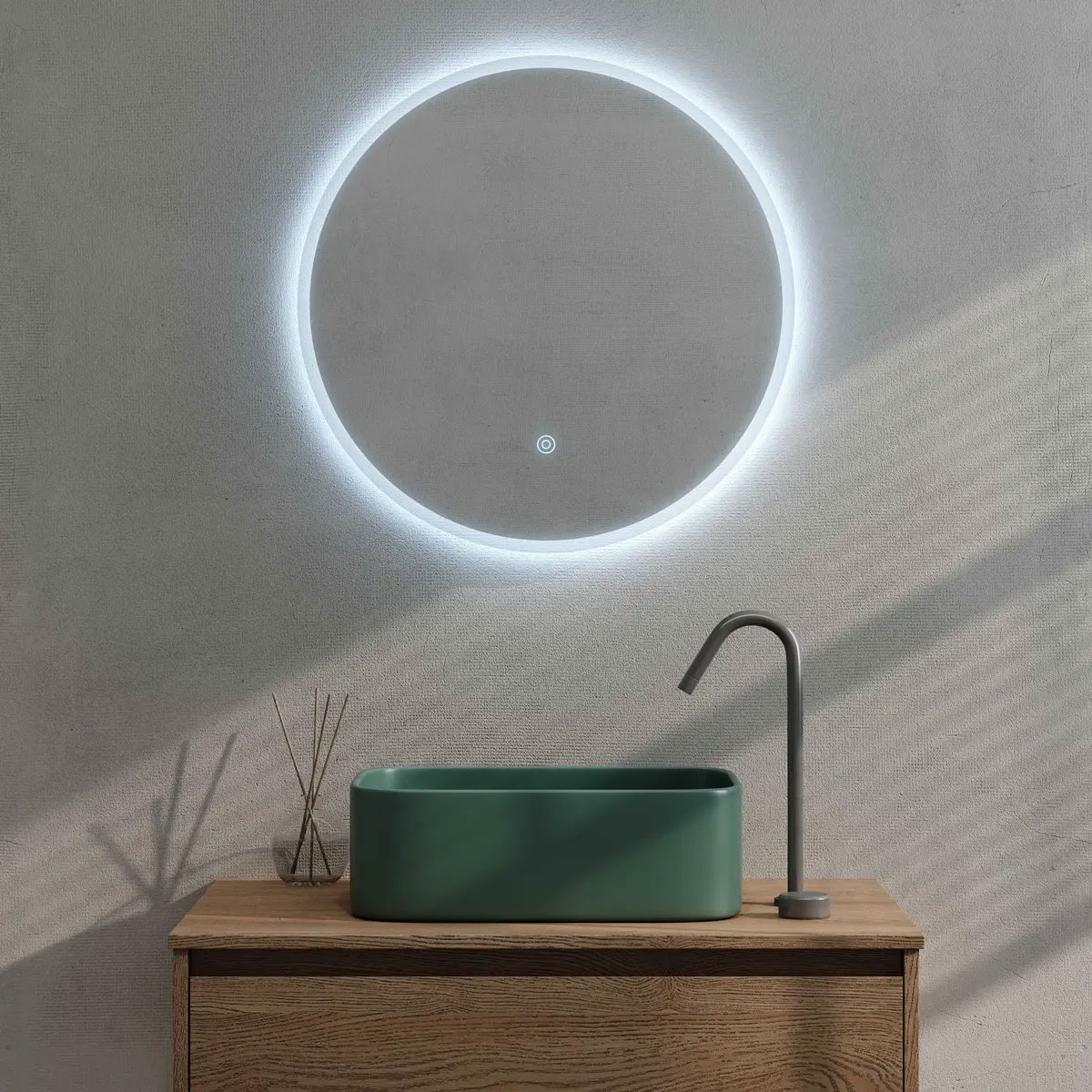 600mm Round LED Mirror