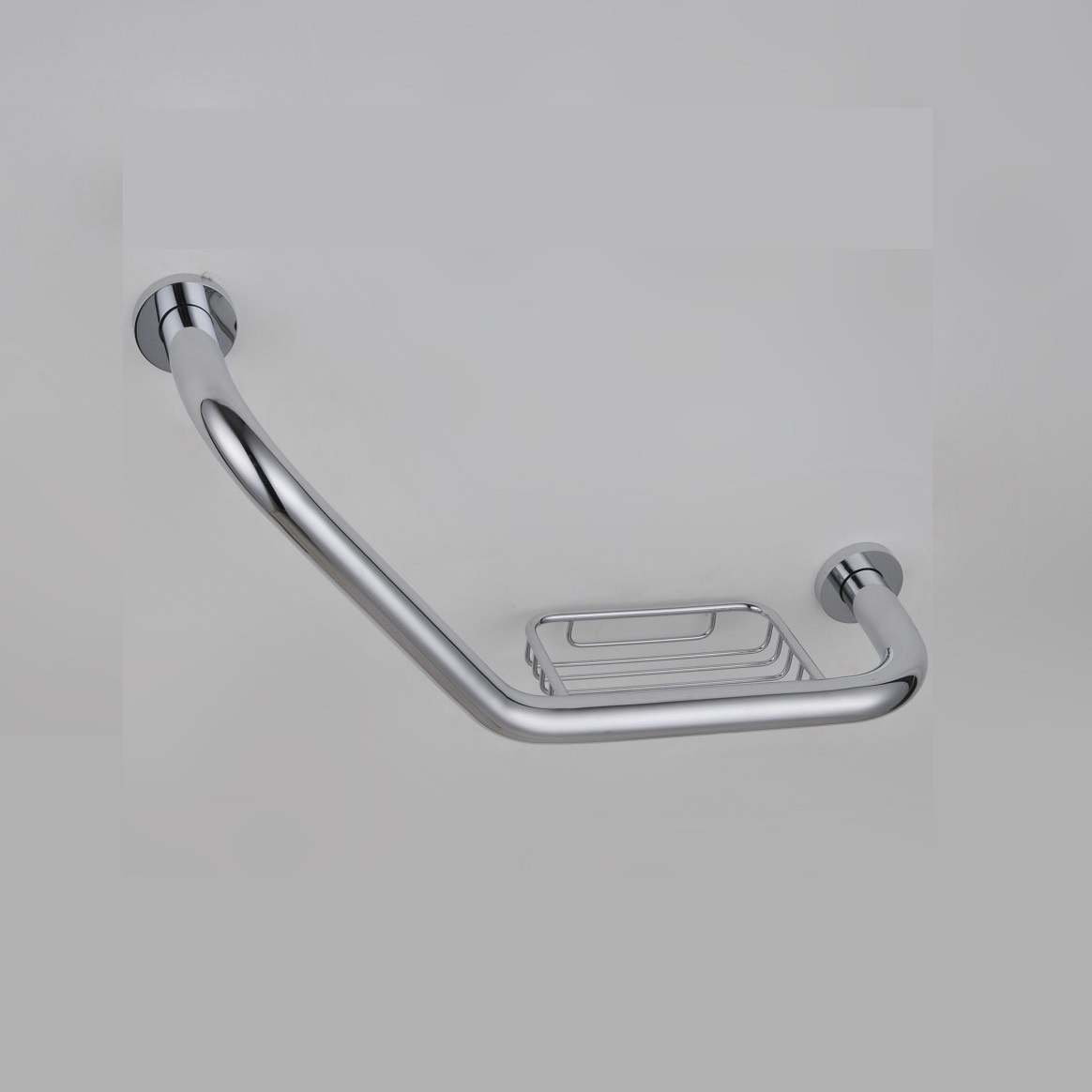 RAK Ceramics Harmony Angled Grab Rail with Integrated Soap Dish