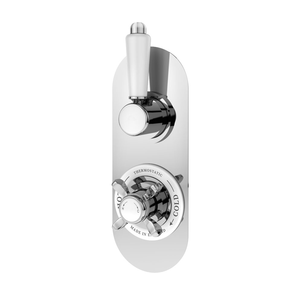 Traditional Twin Concealed Shower Valve