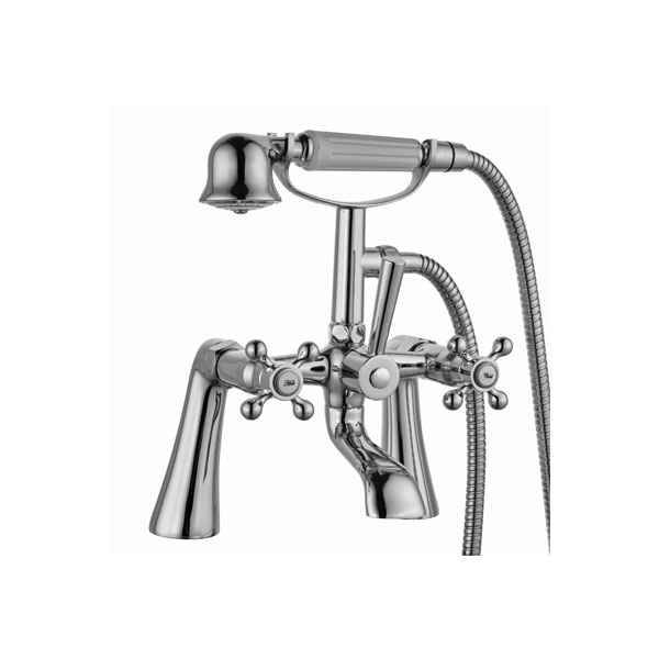 Traditional Chrome Bath Shower Miixer - Tre Mercati Victoria