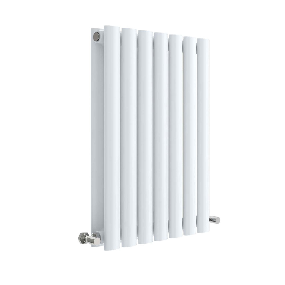 Horizontal Double Panel Radiator 600 x 412 - High Gloss White - VHEA015