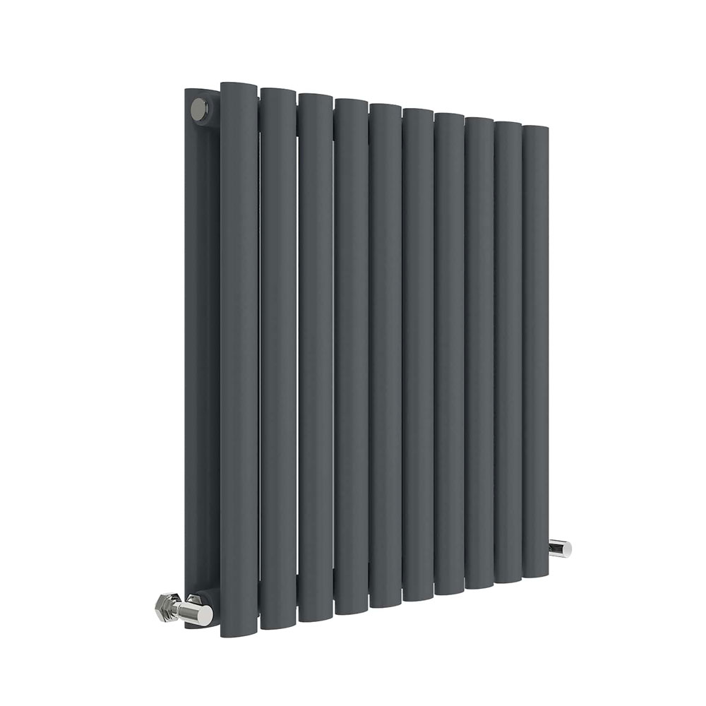 Horizontal Double Panel Radiator 600 x 586 - Anthracite - VHEA022