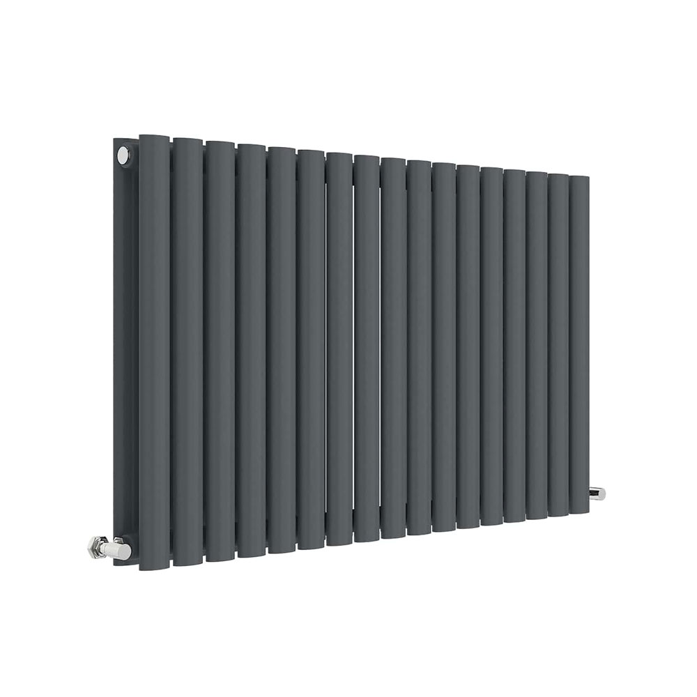 Horizontal Double Panel Radiator 600 x 992 - Anthracite - VHEA023