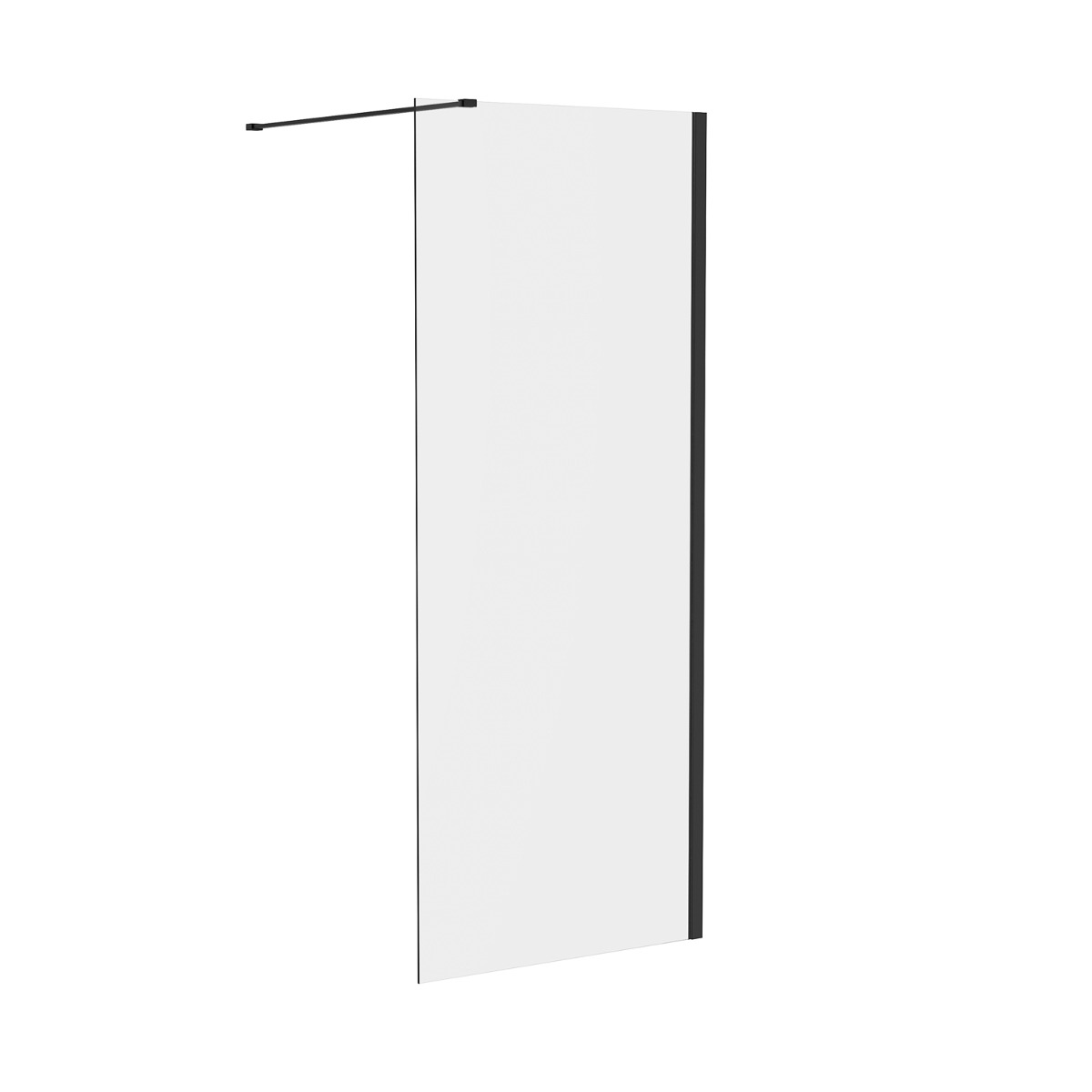 760mm Wetroom Screen - 8mm Black